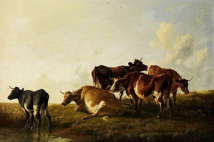 Cattle in the pasture., Thomas sidney cooper,R.A.